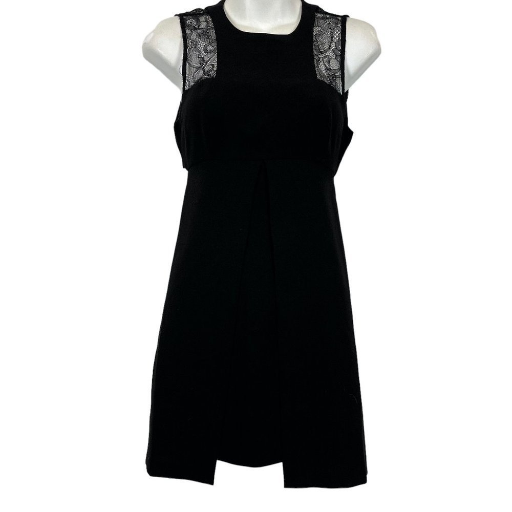 BCBGeneration BCBG Generation Women's Black Open Back Lace Little Black Dress 0